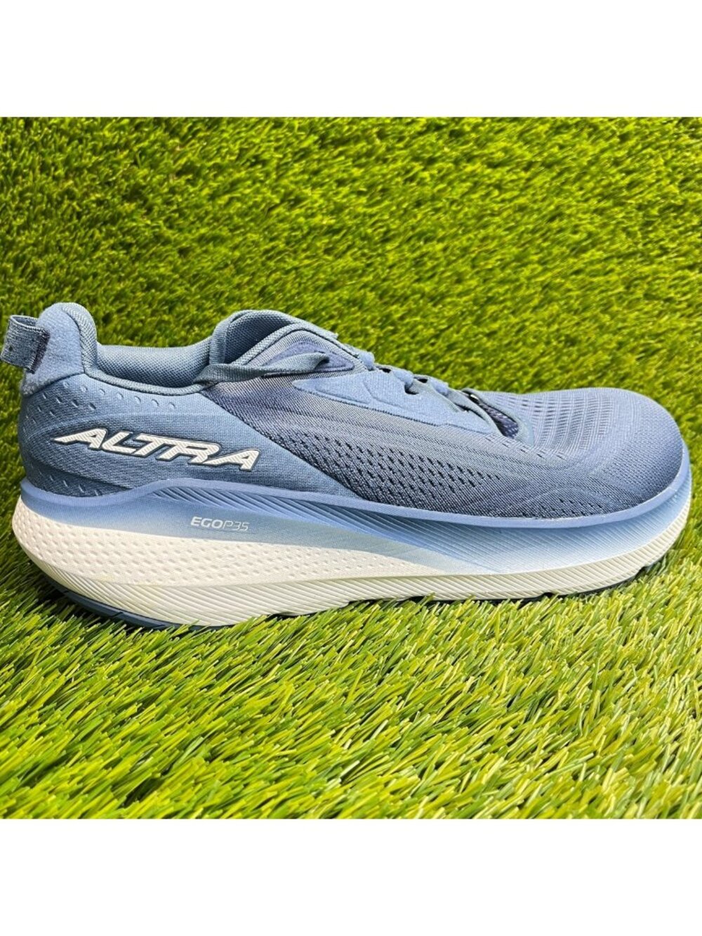 Altra FWD Via 2 Men Size 11.5 Blue White Athletic Running Walking Shoes Sneakers